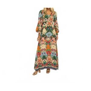 NEW BRITON COURT layla maxi dress in multi